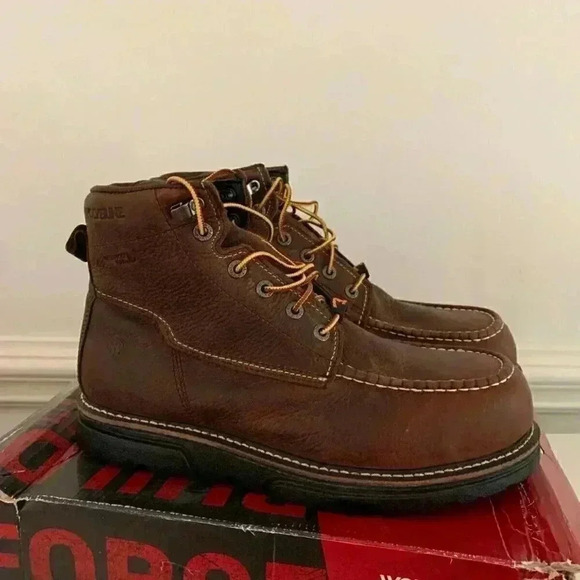 NEW Wolverine I-90 Wedge 6 In. Durashocks Waterproof- Brown- US 11.5
